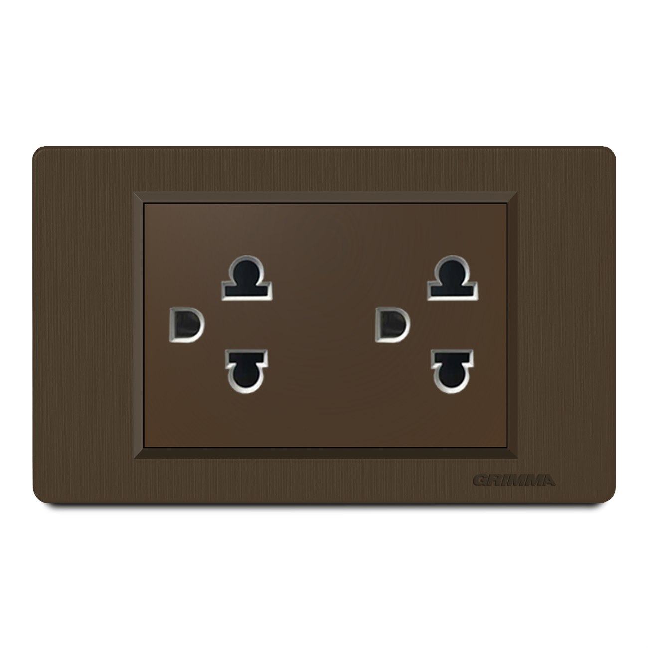 Bộ ổ cắm đôi 3 chấu Grimma G8CSK333 Size L
