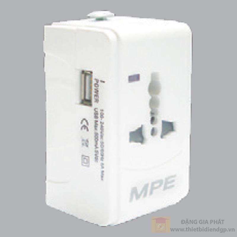 Ổ cắm du lịch tích hợp cổng USB