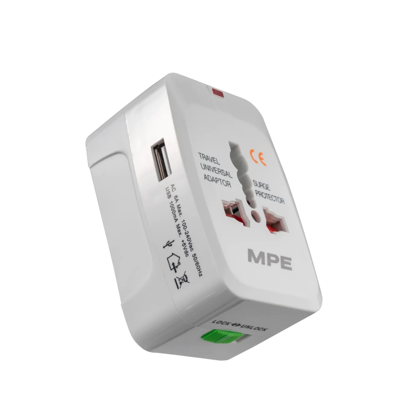 Ổ cắm du lịch MPE, Tích hợp cổng USB mã TA3