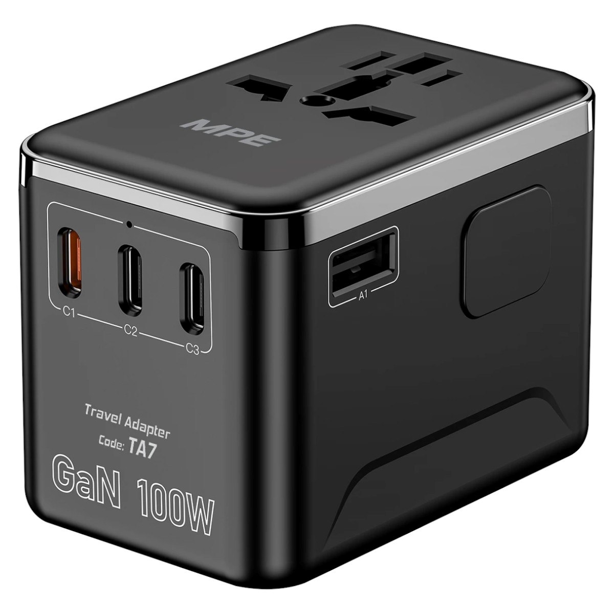 Ổ cắm du lịch đa năng MPE sạc nhanh GaN 100W TA7