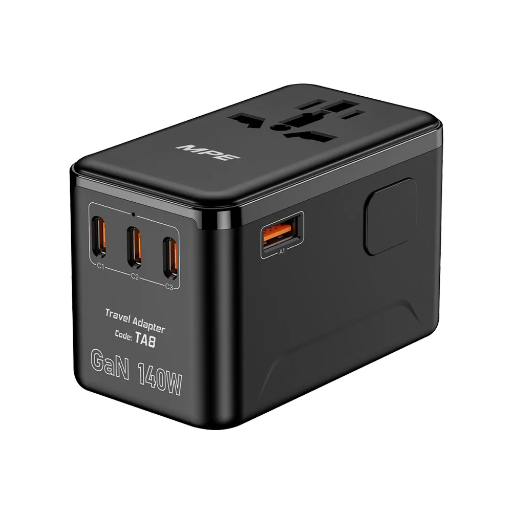 Ổ cắm du lịch đa năng MPE sạc nhanh GaN 140W TA8
