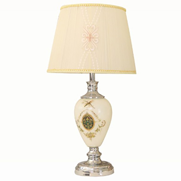 Đèn bàn chụp vải thân thủy tinh VENUS TB6016