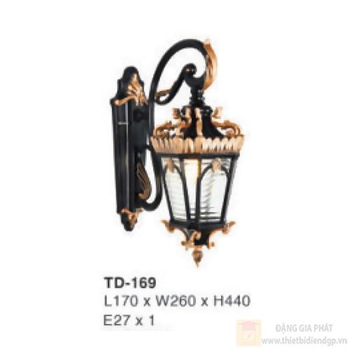 Đèn vách cổng ngoại thất kiểu dáng sang trọng TD-169 - E27