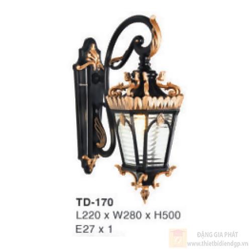 Đèn vách cổng ngoại thất kiểu dáng sang trọng TD-170 - E27
