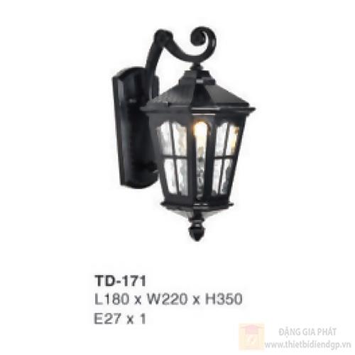 Đèn vách cổng ngoại thất kiểu dáng sang trọng TD-171 - E27