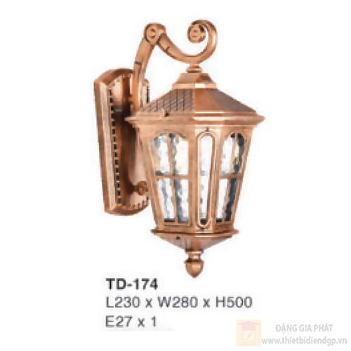 Đèn vách cổng ngoại thất kiểu dáng sang trọng TD-174 - E27