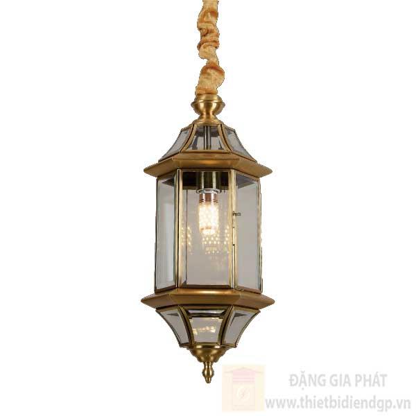 Đèn treo đồng Ø200*H500, E27*1