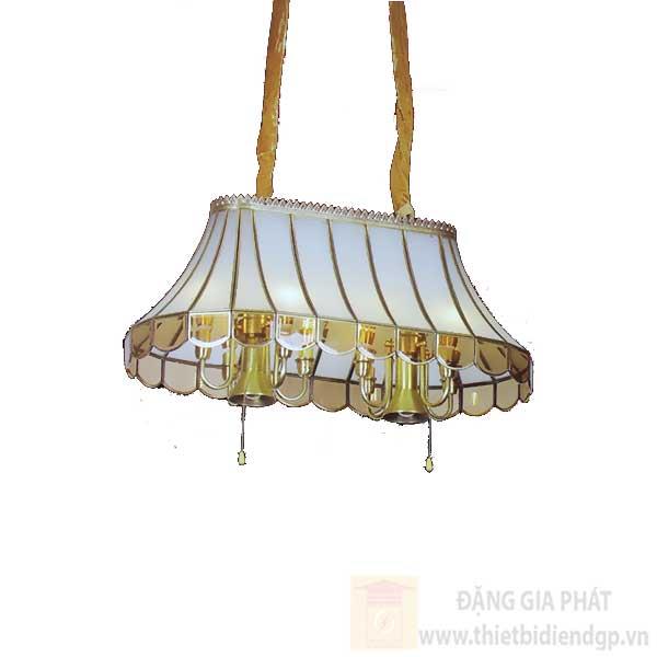 Đèn treo đồng Ø840*H400+450, E14*8 - E27*2