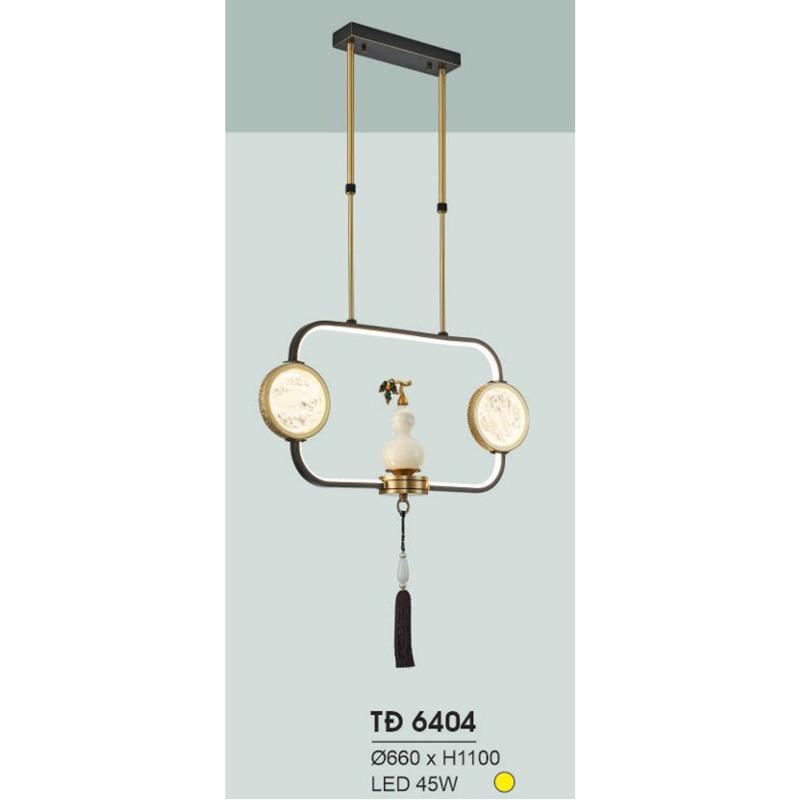 Đèn treo đồng Ø660*H1100 - LED 45W, ánh sáng vàng
