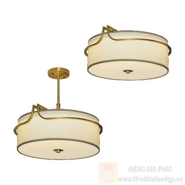 Đèn treo đồng Ø430*H215*380 có thể ốp trần