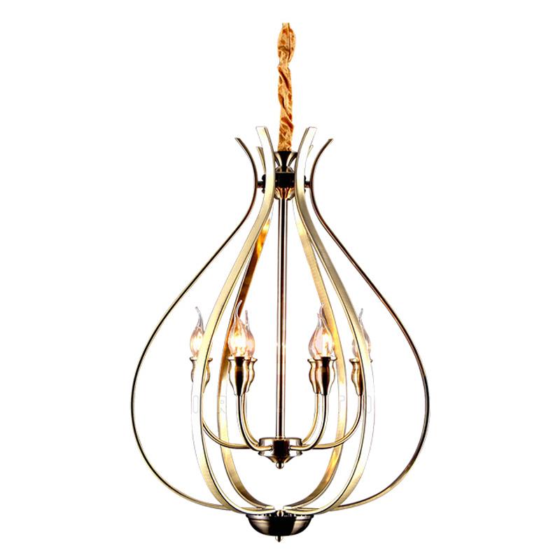 Đèn thả đồng W420*H500 - E14*6
