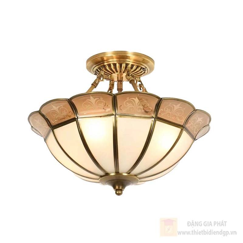Đèn treo đồng E27*4 - Ø400