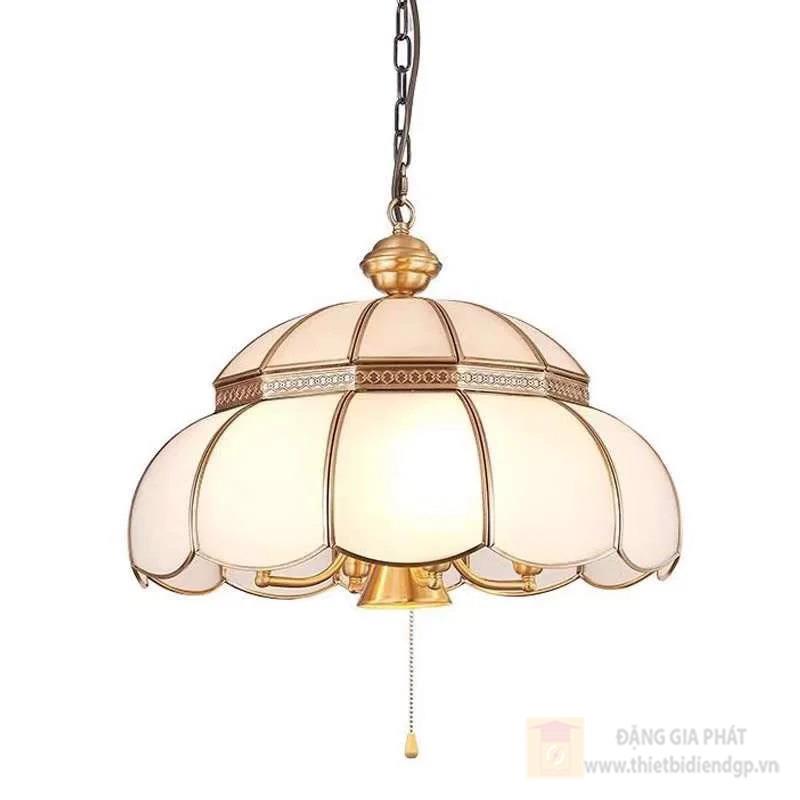 Đèn treo đồng E27*1 & E14*4 - Ø500
