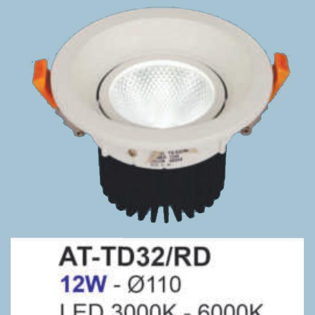 Đèn âm trần chiếu điểm Andora Ø110 - AT-TD32/RD -12W