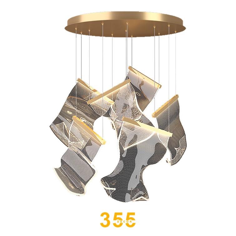Đèn thả led 3 CĐ, Ø650*H1500