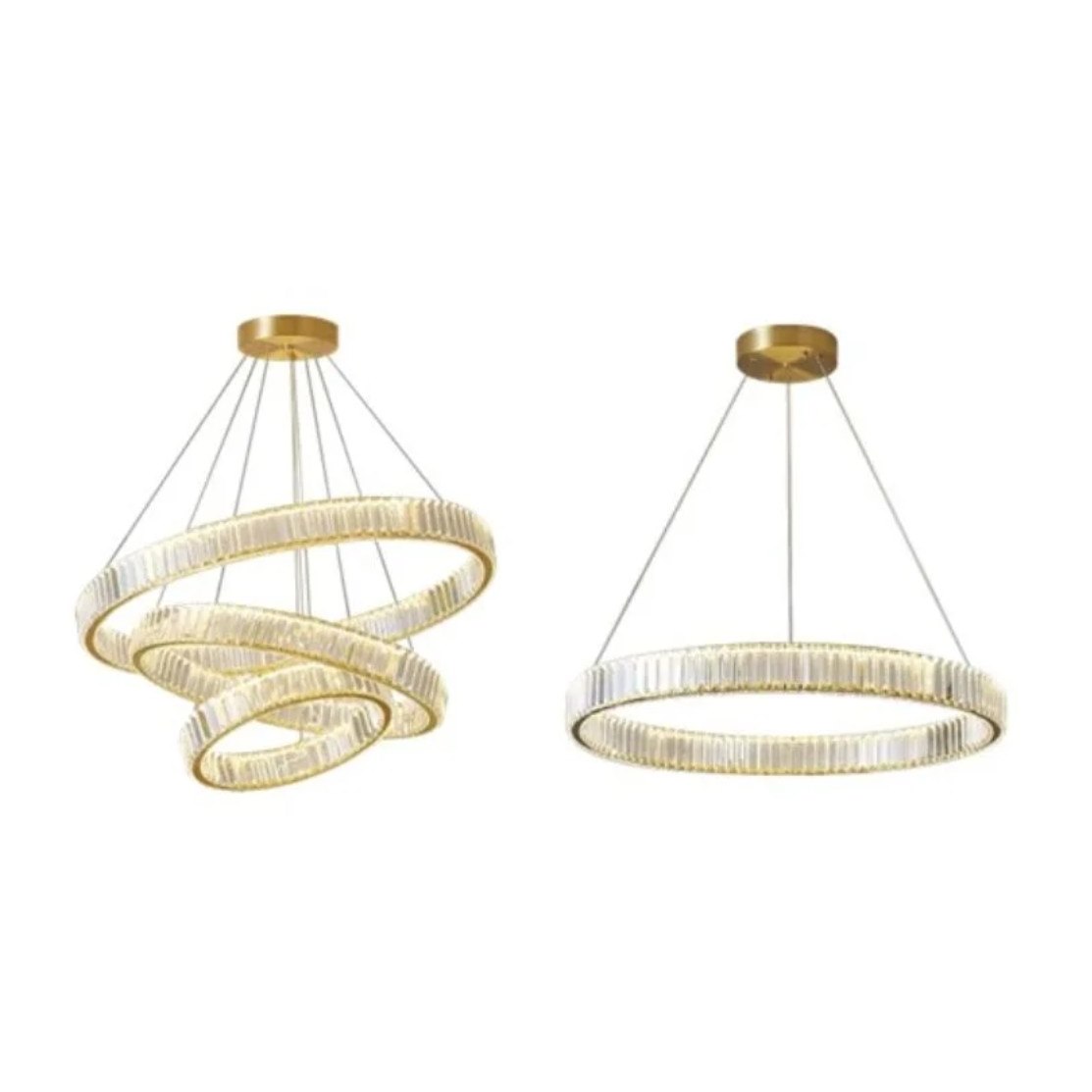 Đèn thả Pha Lê K9 355 DECOR THD7050 LED 3 CĐ