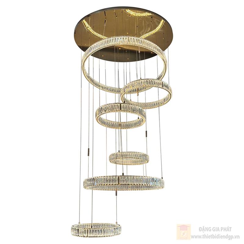 Đèn treo hiện đại LED 3 CĐ - Ø1200+1000+800+600+500+500*H3000