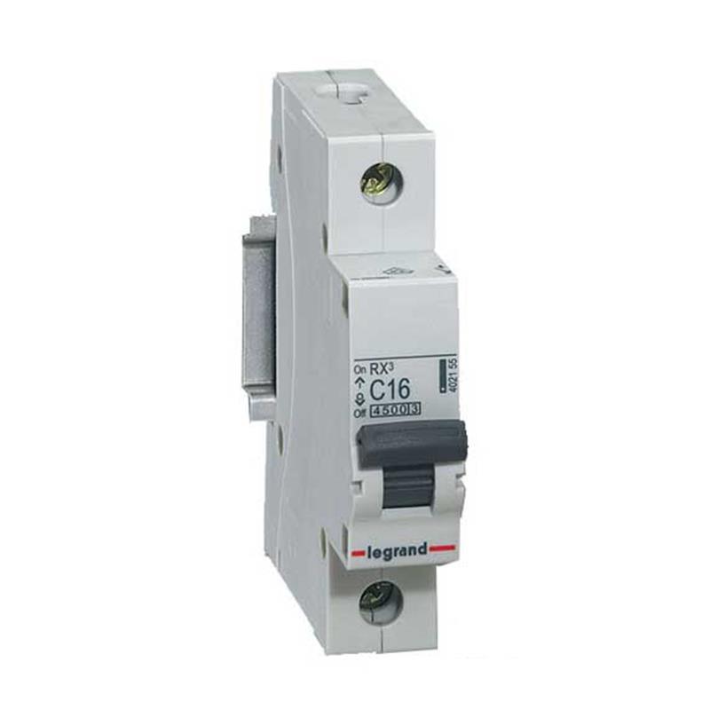 MCB RX3 1P 6kA 230/400V, C curve