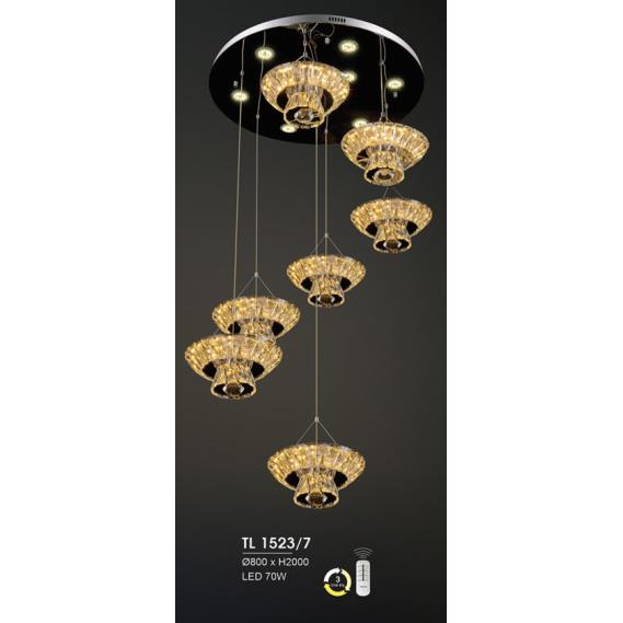 Đèn thả trần led nghệ thuật Ø800*H2000, LED 70W
