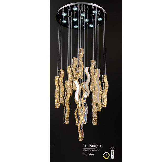 Đèn thả trần led nghệ thuật Ø800*H2000, LED 75W