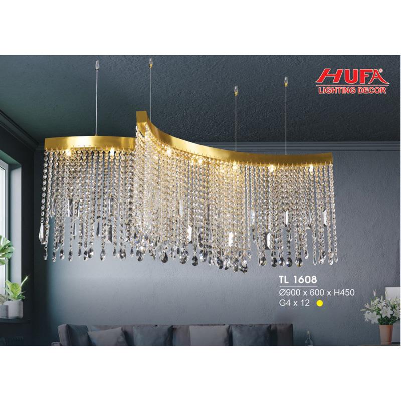Đèn treo led trang trí Ø900*600*H450 - G4*12, ánh sáng vàng