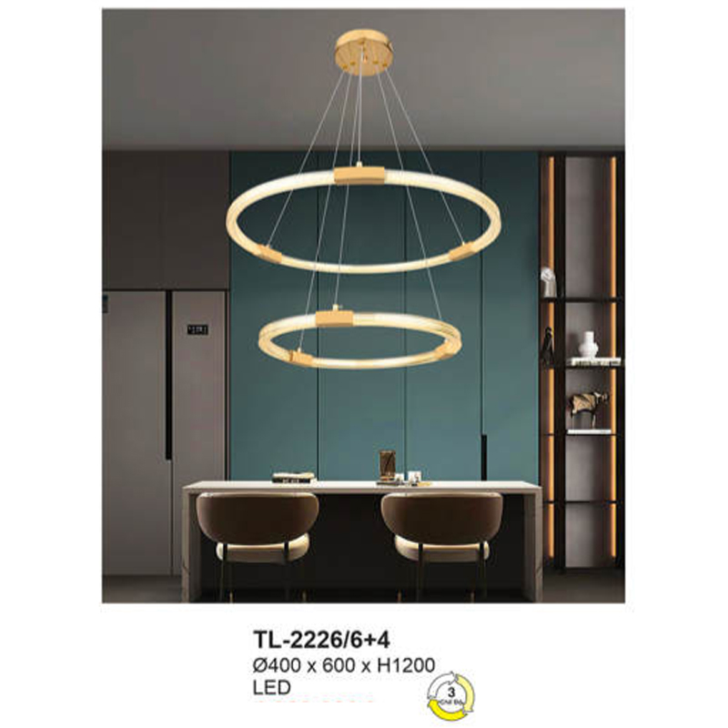 Đèn thả trang trí Andora Ø400*600*H1200 - LED 3 CĐ