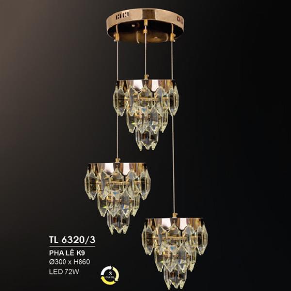 Đèn thả trần led Ø300*H860, LED 72W