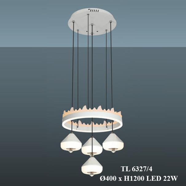Đèn thả trần led Ø400*H1200, LED 22W