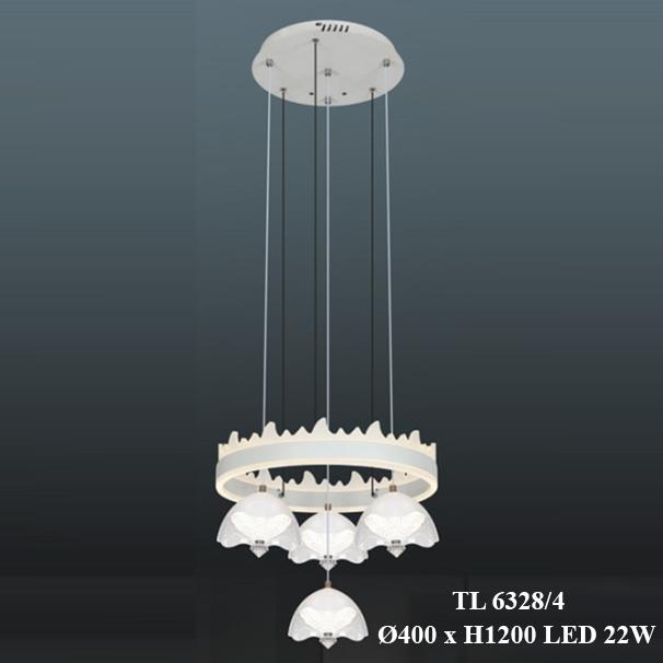Đèn thả trần led Ø400*H1200, LED 22W