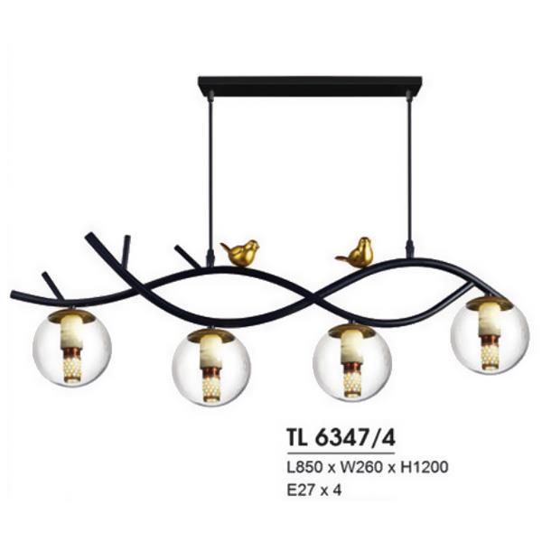 Đèn thả trần nghệ thuật L850*W260*H1200, E27*4