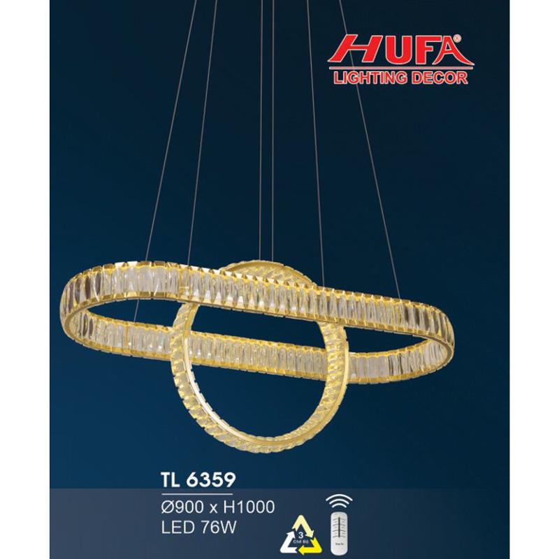 Đèn treo led trang trí Ø900*H1000 - LED 76W, ánh sáng 3 chế độ
