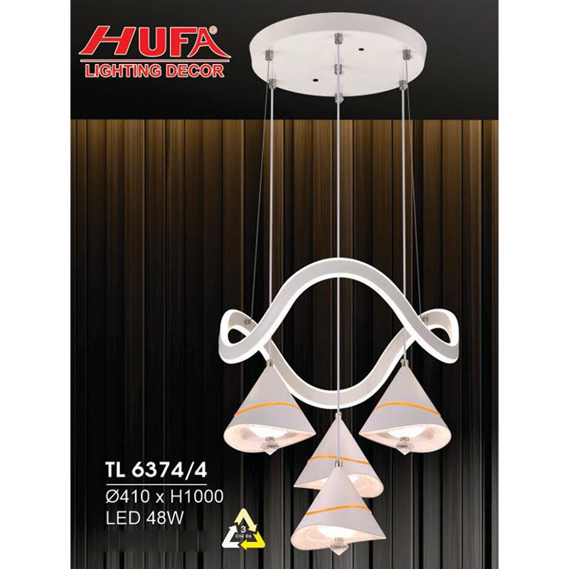 Đèn treo led trang trí Ø410*H1000 - LED 48W, ánh sáng 3 chế độ