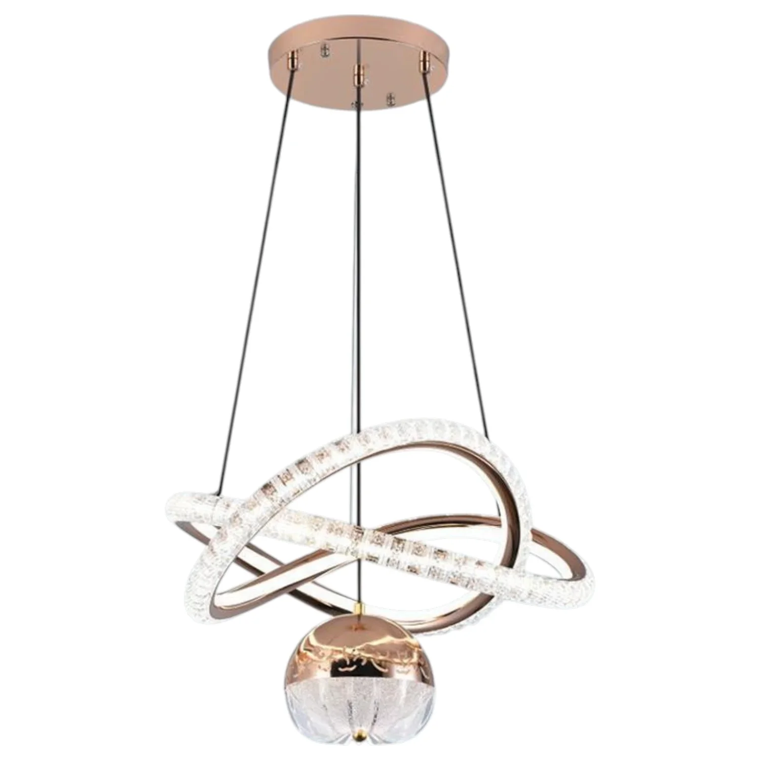 Đèn treo Led trang trí HUFA TL 6376 Ø400*H1000 - Led 48W, ánh sáng 3 chế độ