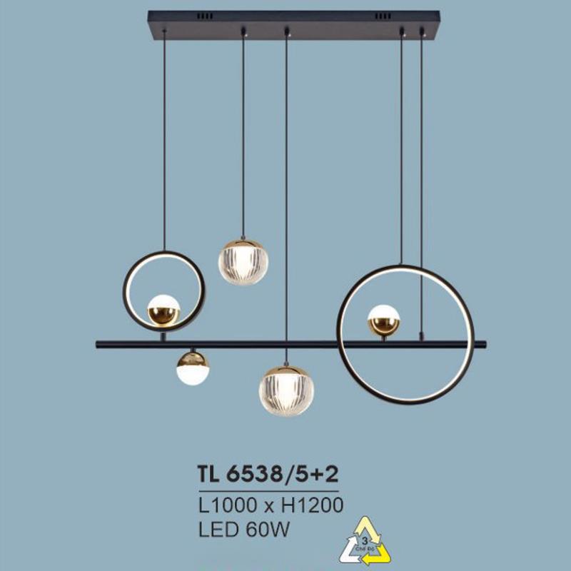 Đèn treo led trang trí L1000*H1200 - LED 60W, ánh sáng 3 chế độ