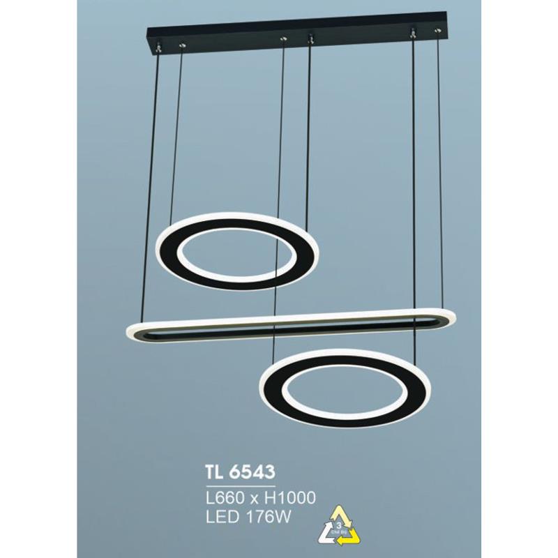 Đèn treo led trang trí L660*H1000 - LED 176W, ánh sáng 3 chế độ
