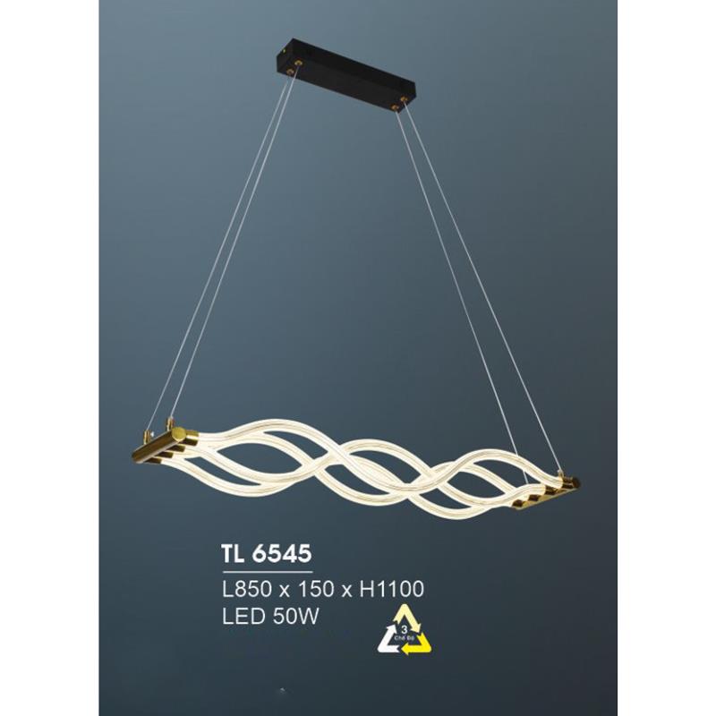 Đèn treo led trang trí L850*150*H1100 - LED 50W, ánh sáng 3 chế độ