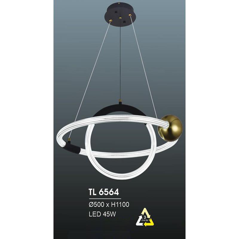 Đèn treo led trang trí Ø500*H1100 - LED 45W, ánh sáng 3 chế độ