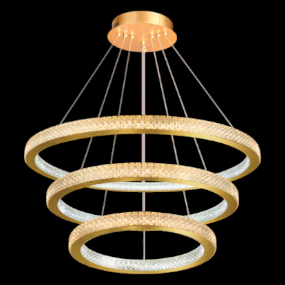 Đèn thả pha lê Andora TL-8465/3 Ø400 + 600 + 800*H1000 LED 3 CĐ