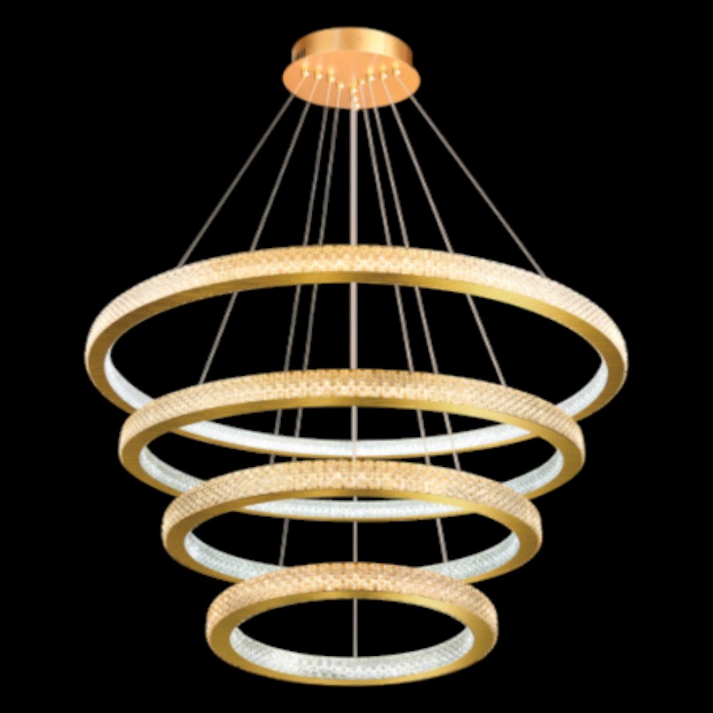 Đèn thả pha lê Andora TL-8465/4 Ø400 + 600 + 800 + 1000*H1000 LED 3 CĐ