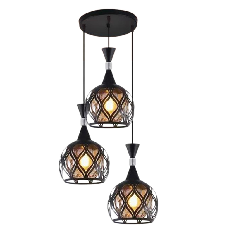 Đèn treo led trang trí Ø380*H1200 - E27*3
