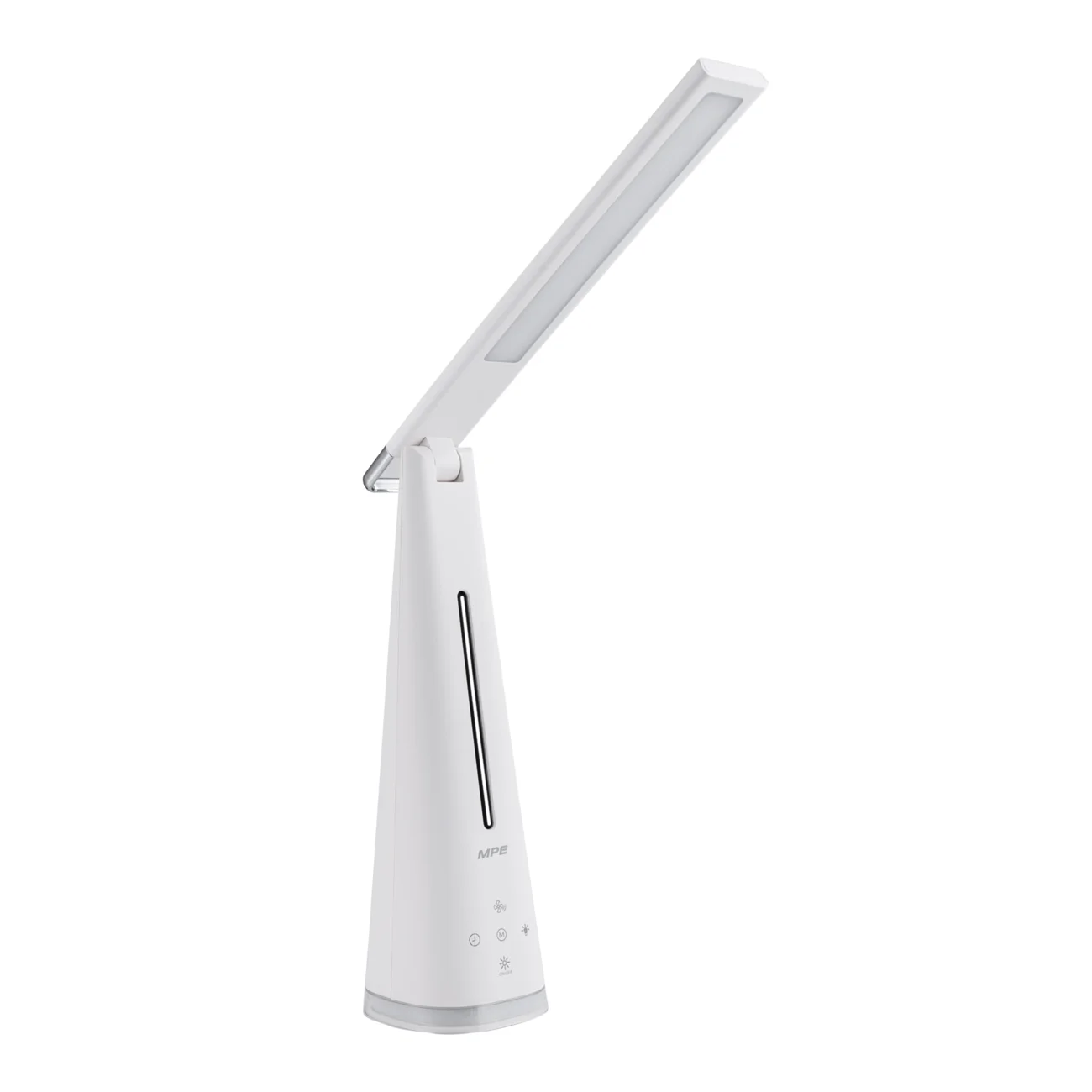 Đèn bàn MPE 5W, 3 chế độ sáng, Tích hợp quạt + sạc USB TL6 (RA>90)
