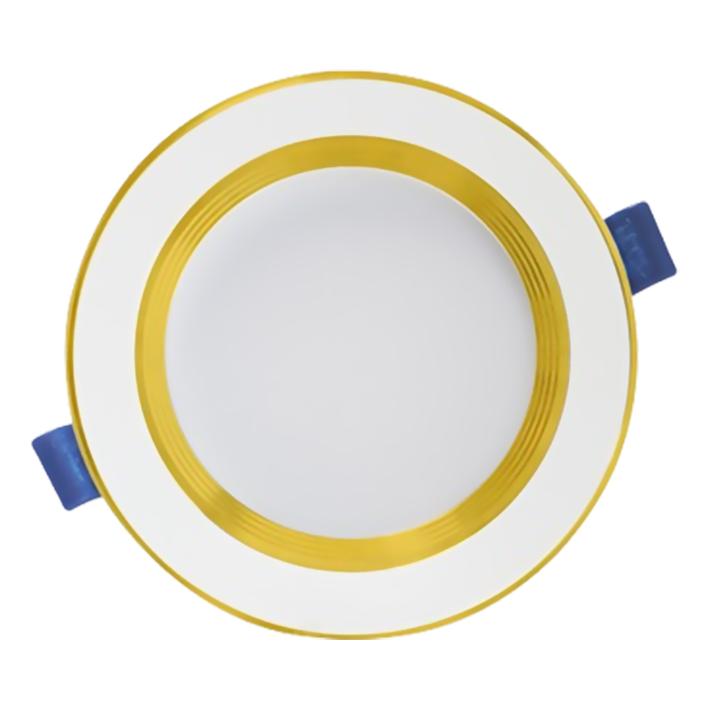 Đèn Led âm trần TLC 7W Chống chói - Viền Vàng