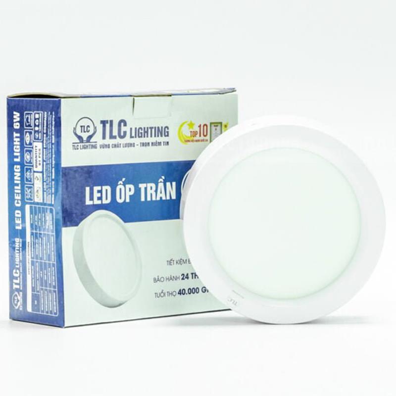Đèn Led ốp nổi TLC tròn vỏ trắng