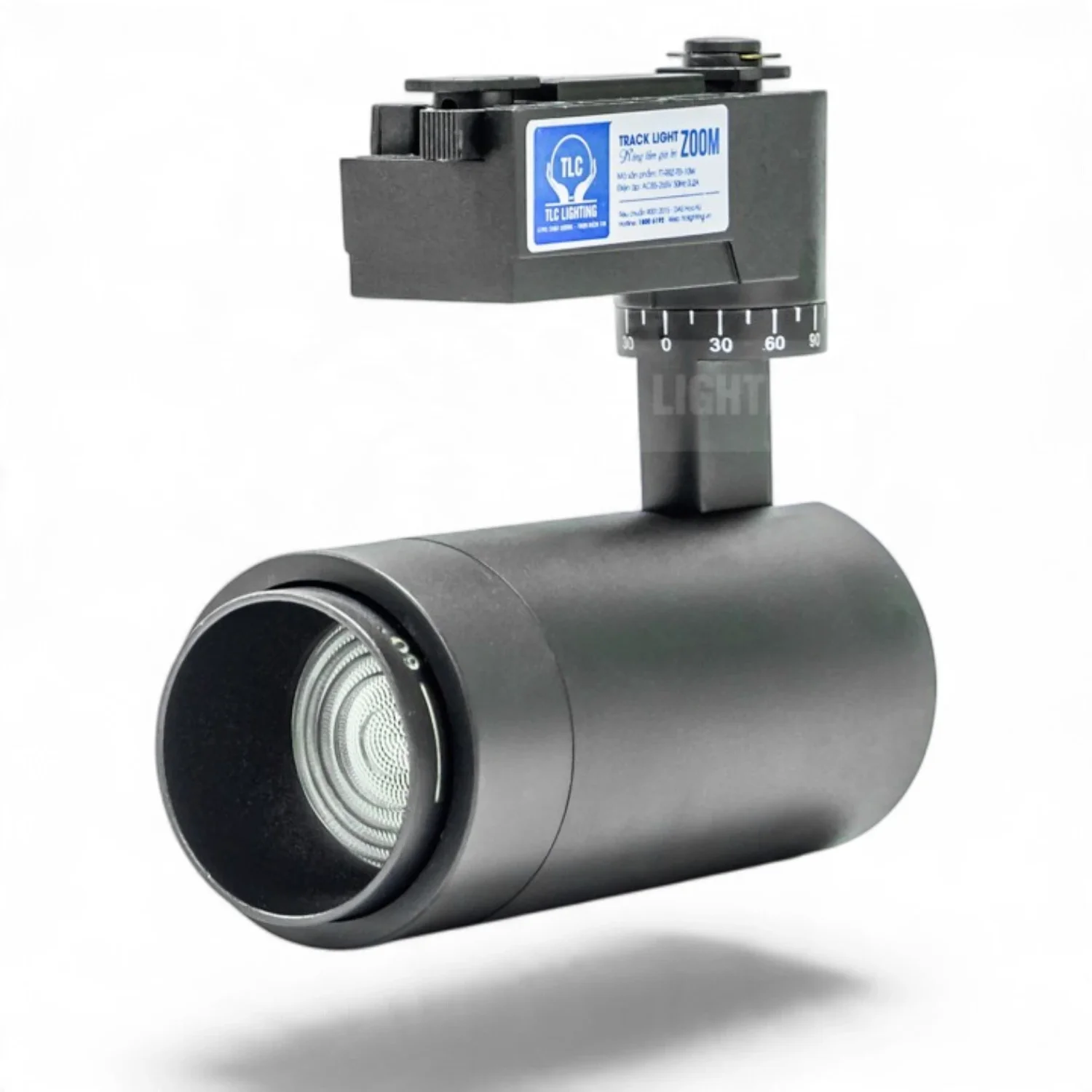 Đèn led rọi ray zoom TLC 10W thân đen