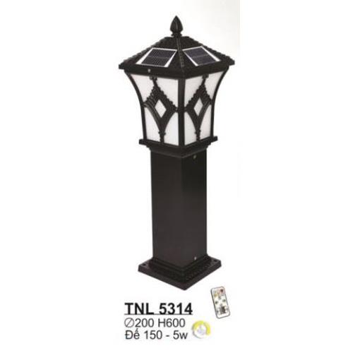 Đèn trụ năng lượng Sano vỏ đen 5W-3 màu, Ø200*H600 - Đế 150W, có remote
