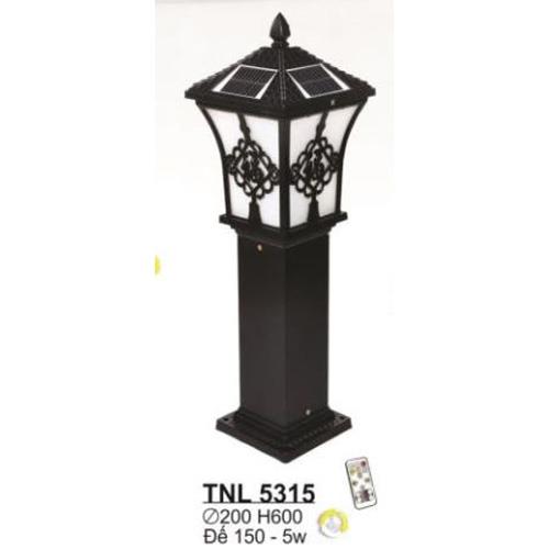 Đèn trụ năng lượng Sano vỏ đen 5W-3 màu, Ø200*H600 - Đế 150W, có remote