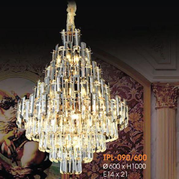 Đèn treo pha lê Ø600*H1000, E14*21