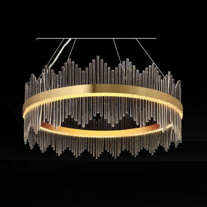 Đèn thả pha lê Andora TPL-17008/800 Ø800 x H400 + 900 LED 3 CĐ
