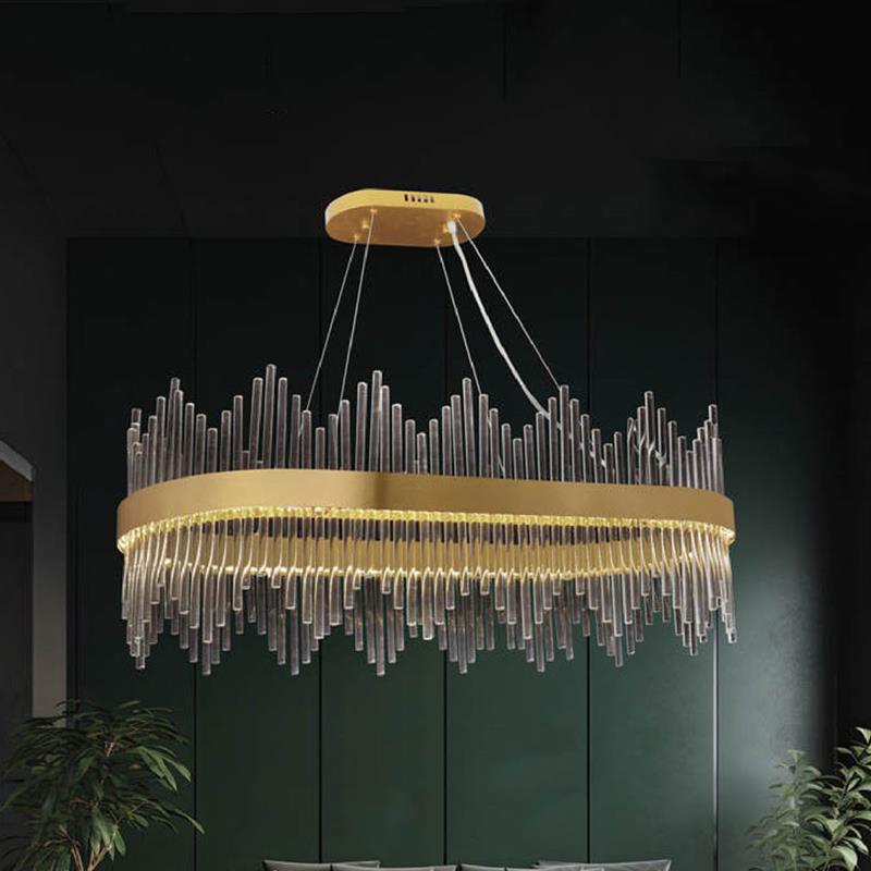 Đèn thả pha lê Andora TPL-17008/L800 L800 x W350 x H360 +900 LED 3 CĐ