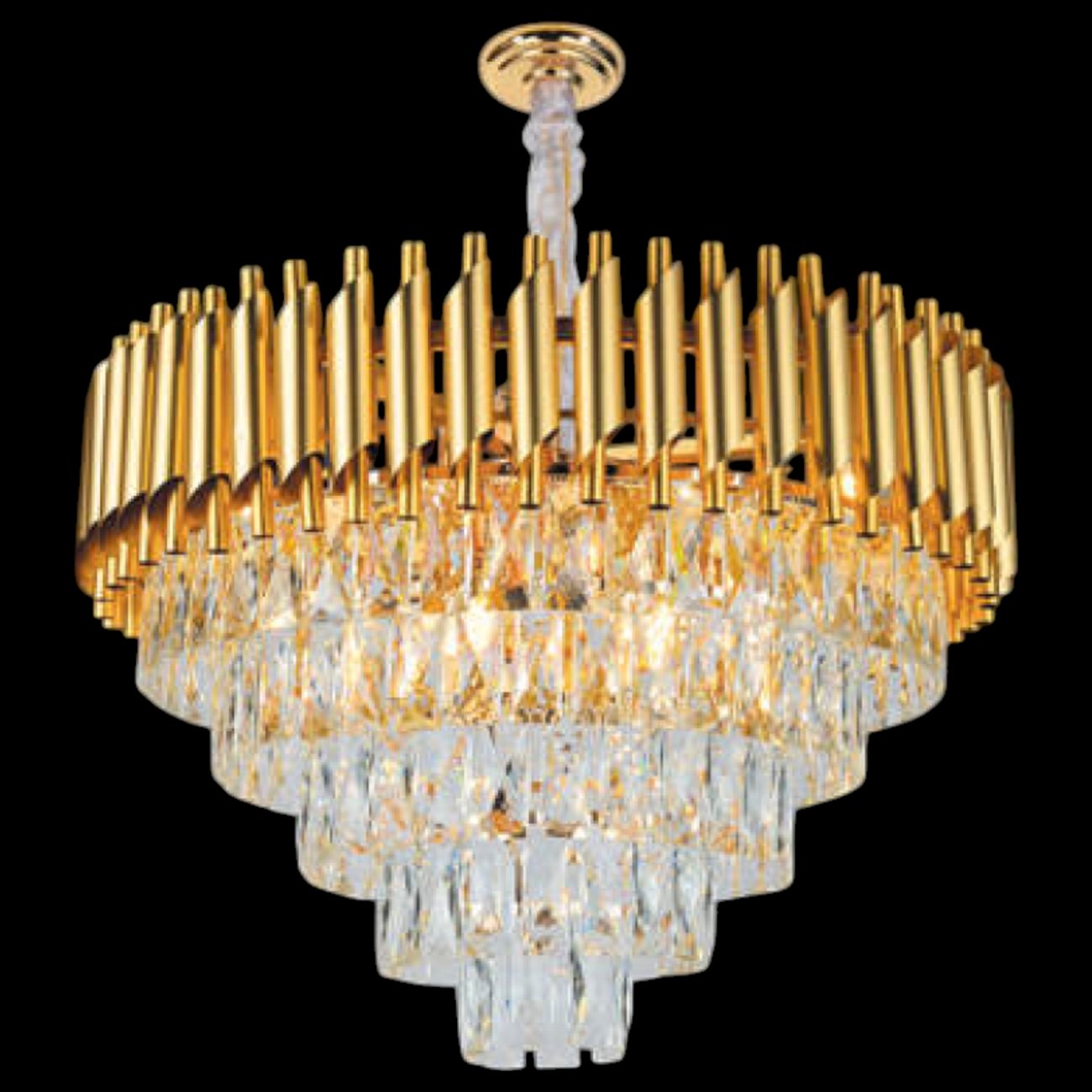 Đèn chùm pha lê Andora Ø800 x H490 + 500 E14 x 16